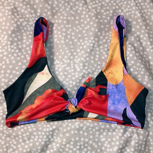 🌈 Rainbow Mosaic Bikini top - Picture 2 of 3